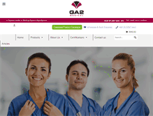 Tablet Screenshot of ga2medical.com